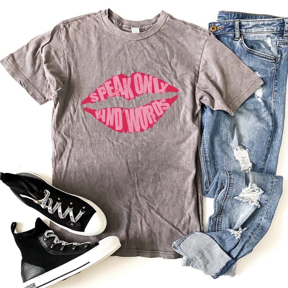 Speak Only Kind Words Vintage Wash Tee